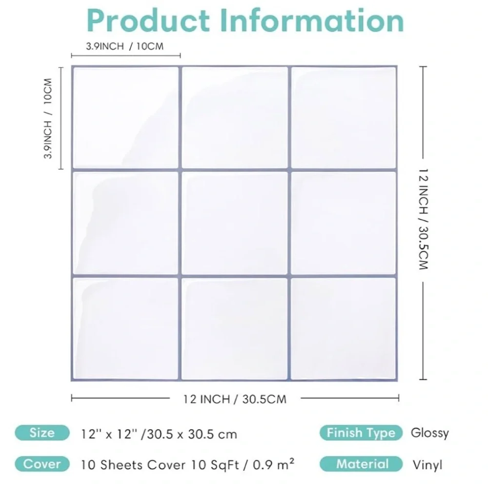 Commomy Thicker White 10 pcs of 12
